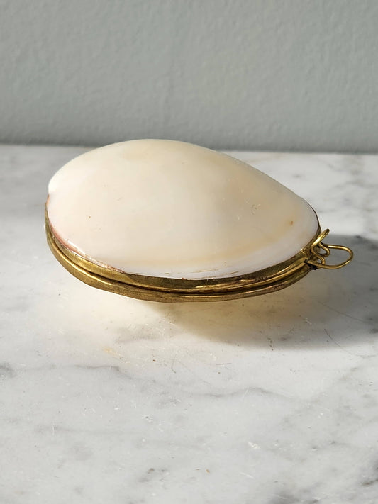 Mini Clam Trinket Pill Box, Coin Purse
