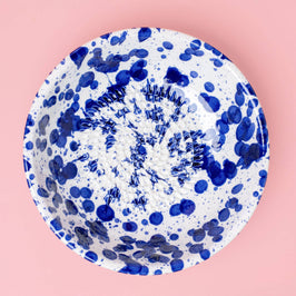 Medium Ceramic Garlic Grater Plate - Persian Blue