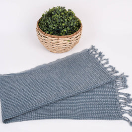 Organic Turkish Cotton Waffle Weave Hand Towel 20"x40"
