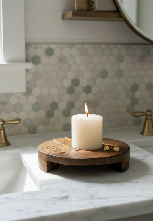 Found Wood Pedestal - Medium