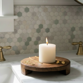 Found Wood Pedestal - Medium