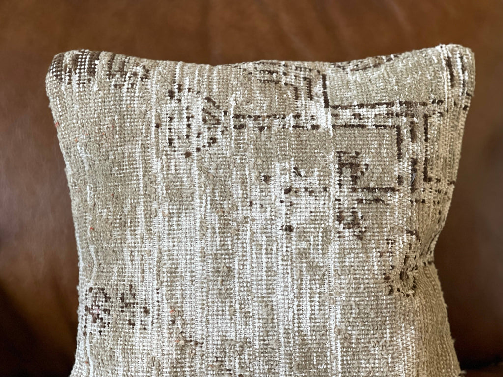 Vintage Turkish Rug Pillow | Taj 16’