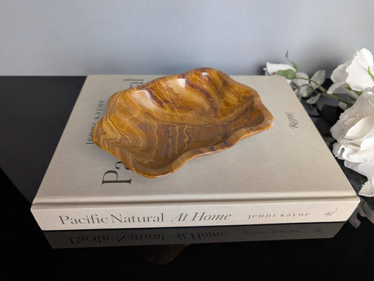 Unique stone bowl handmade from Onyx
