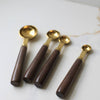 SS Walnut Baking Measuring Spoon Set