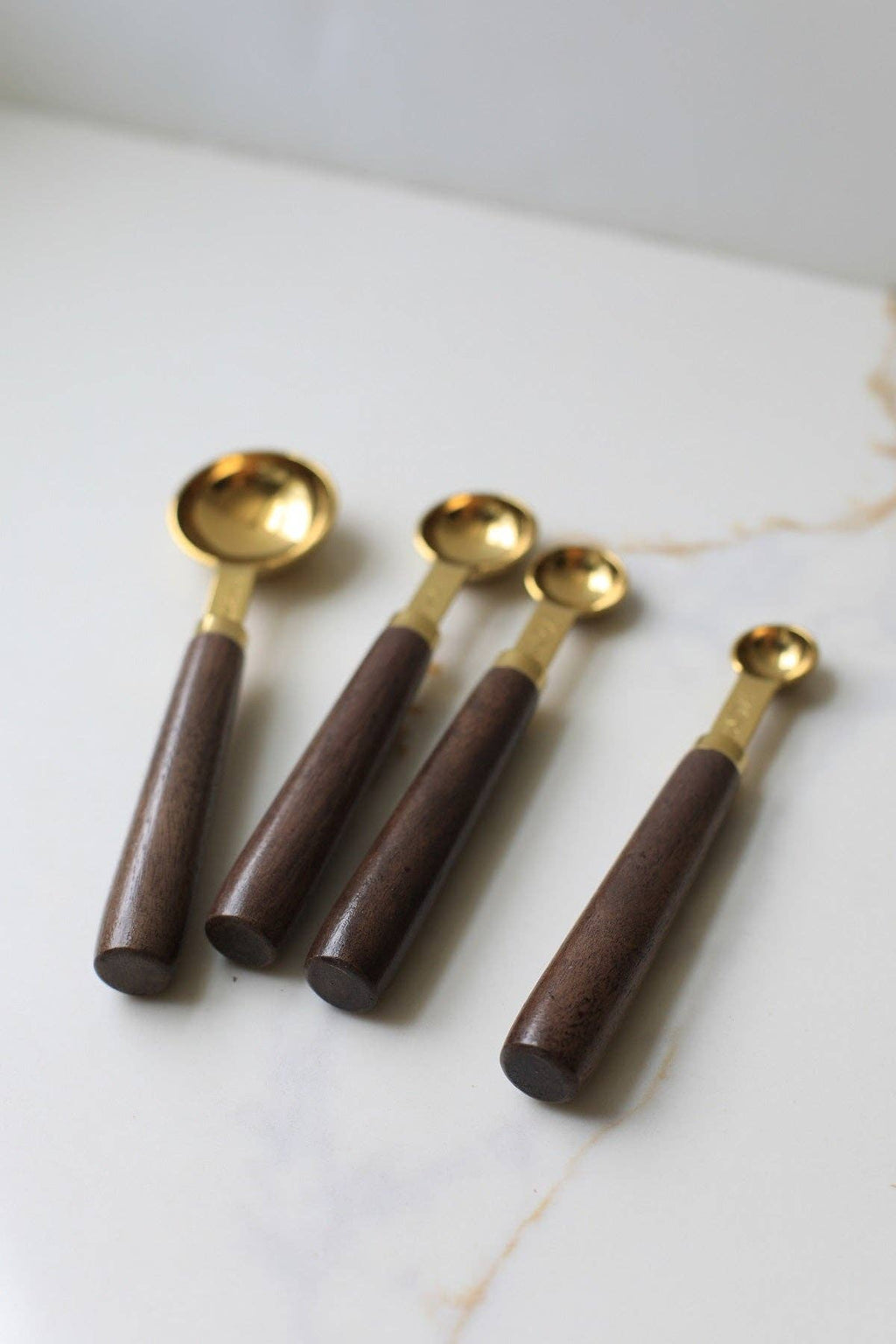 SS Walnut Baking Measuring Spoon Set