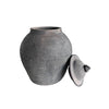 Lidded Village Jar