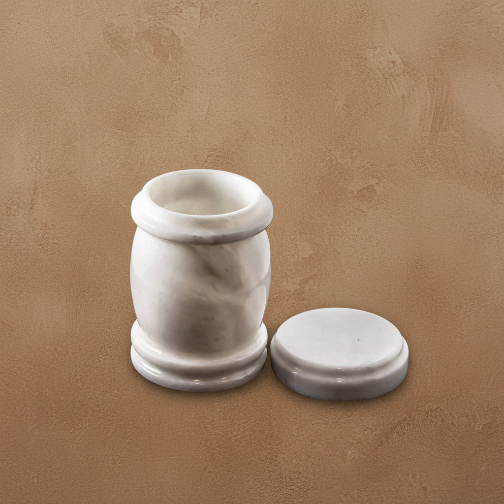 White Onyx Jar - M