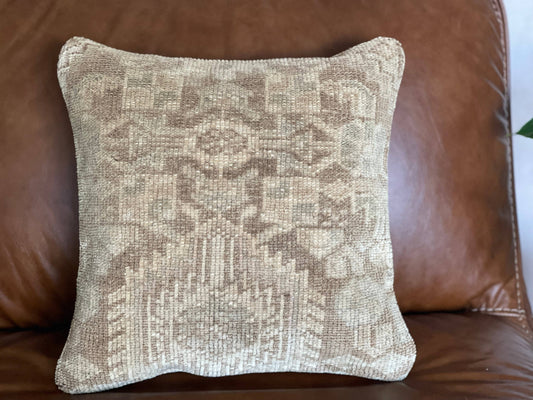 Pastel Vintage Persian Rug Pillow - Boho - Asli