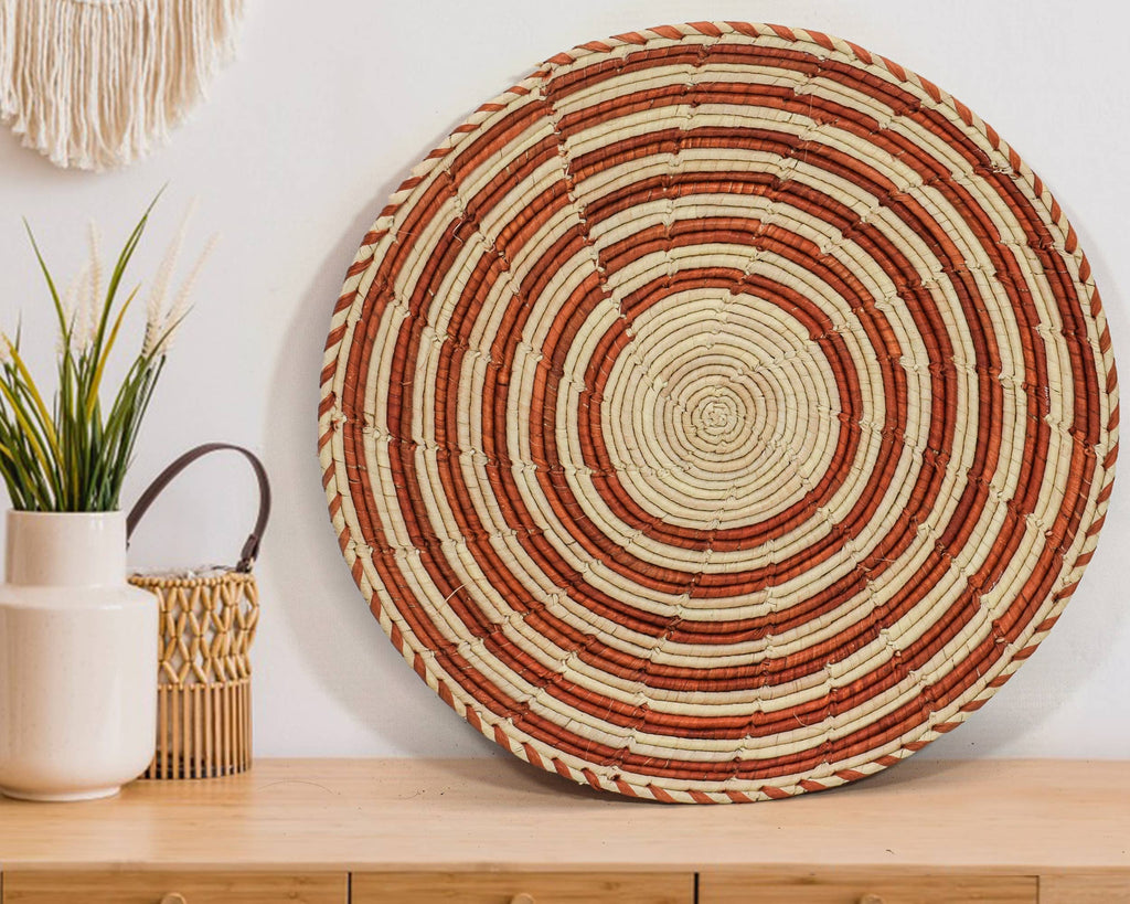 Rustic Swirls Flat Basket