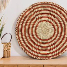 Rustic Swirls Flat Basket