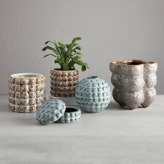 Brown Bubble Pot