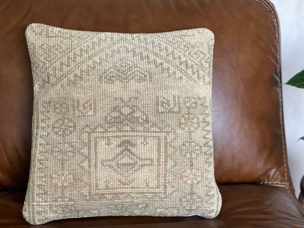 Pastel Vintage Persian Rug Pillow | Asli 16’