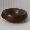 Sm Round Turned Serving Bowl Dark Walnut Dia 9.84"