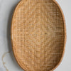 Smoked Bamboo Woven Basket Tray