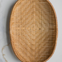 Smoked Bamboo Woven Tray
