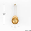Gold Colored Stainless Steel Measuring Spoons – 5 Pcs Set