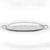 Alum Beaded Oval Tray w/handle