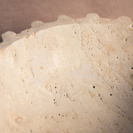Outer Fluted Bowl - Travertine