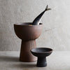 Bowl Fire L - Brown / Black Terracotta - Indonesia