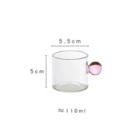 Espresso Glass Cups | Ball Handle Coffee Cup