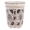 Jasmine Brown and White Ceramic Scented Candle