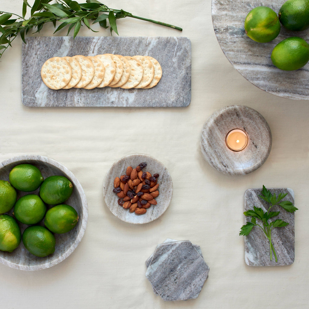 Brown Galaxy Marble Rectangle Tray