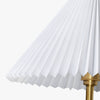 Elegant Wood and Metal Table Lamp with Fabric Shade