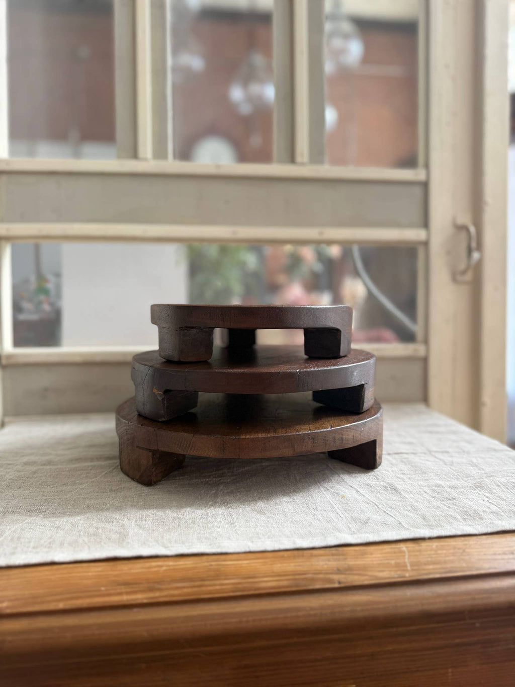 Found Wood Pedestal - Medium