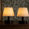 Teddy Dark Brown Wooden Rechargeable Table Lamp | Dimmable & Cordless with 80 Hours Battery Life