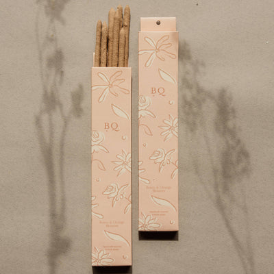 Botanical Thick Incense Roses and Orange Blosssom
