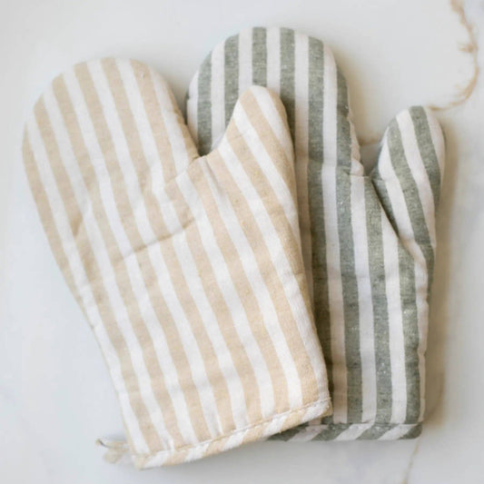 Striped Oven Mitt