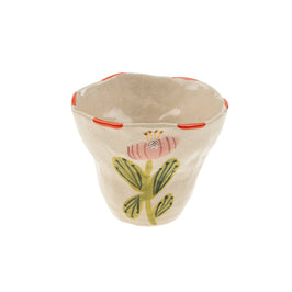Flora Pottery Cup, Poppy