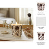 Lavender Verbena Brown Ceramic Fluted Scented Candle
