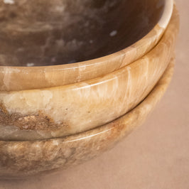 Warm & Earthy Trinket Bowl - Coke Marble - Medium