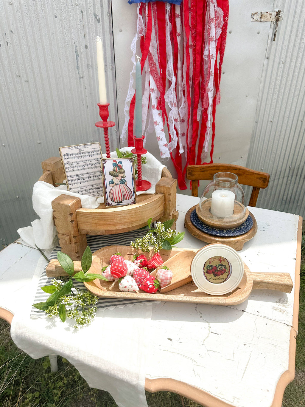 Found Wood Pedestal - Medium