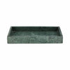 Green 12x6 in. Marble Rectangular Modern Candle Tray