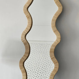Moroccan Raffia Mirror - Marigold Market