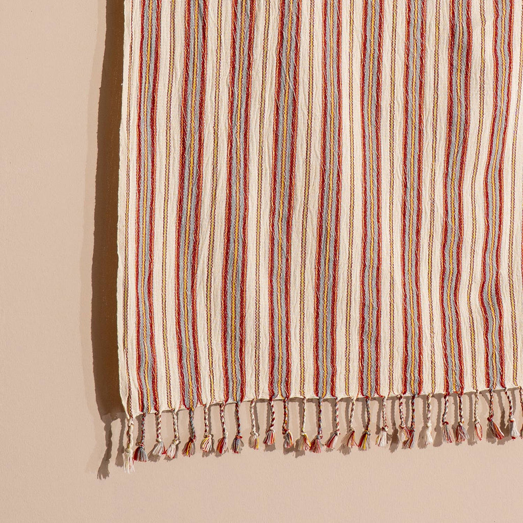 Turkish Hand/Dish Towels Peshtemal - Striped Red