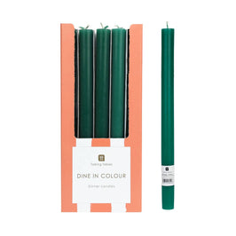 Green Straight Dinner Candle