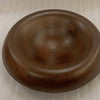 Lg Round Turned Serving Bowl Dark Walnut Dia 12"
