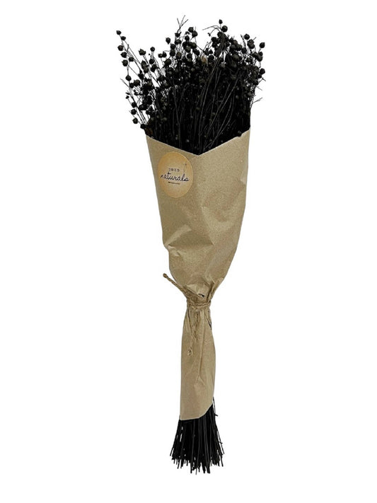 Teesi Grass in Craft Paper Wrap Black H 19.7"