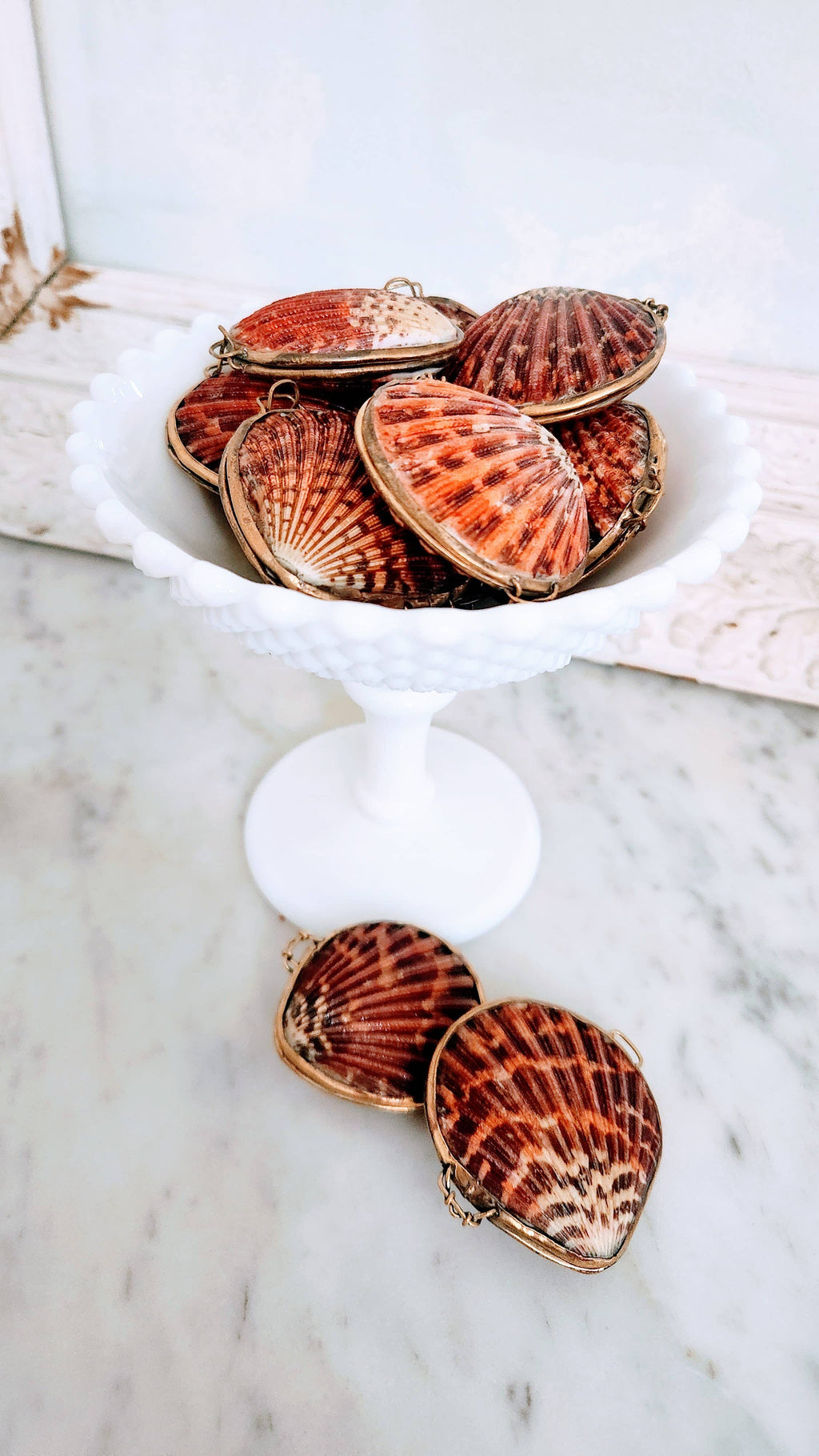 Pink Pectin Scallop Trinket Box