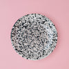 Small Ceramic Garlic Grater Plate - Black & White - Galaxy