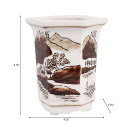 Sage & Eucalyptus Brown Ceramic Scented Candle