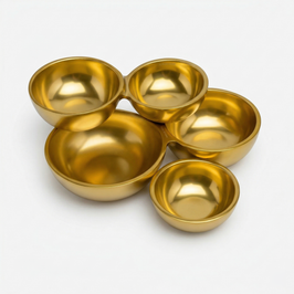 Gold 5-Cluster Bowl