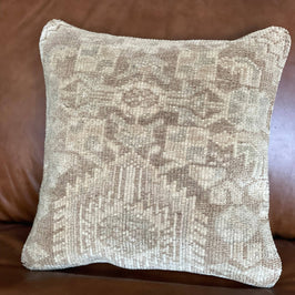 Pastel Vintage Persian Rug Pillow - Boho - Asli