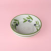 Ceramic Garlic Grater Plate - Medium Green - Olive