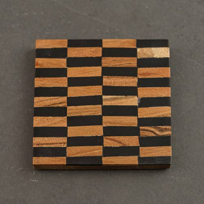 Black & Wood Coaster