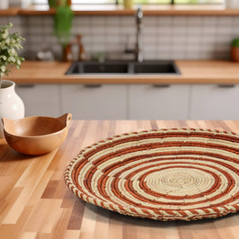 Rustic Swirls Flat Basket