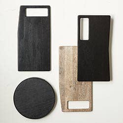 Black Organic Handle Board - Top Handle - Marigold Market